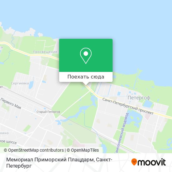 Карта Мемориал Приморский Плацдарм