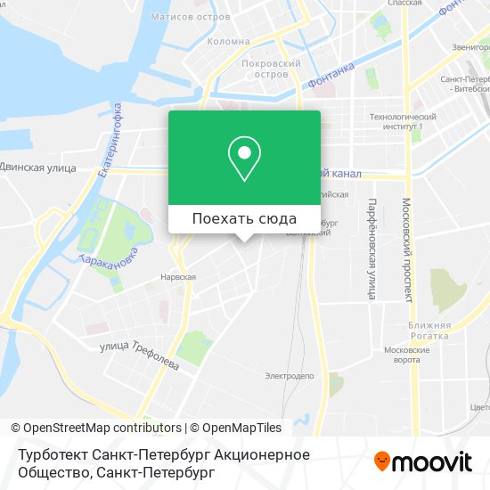 Карта Турботект Санкт-Петербург Акционерное Общество
