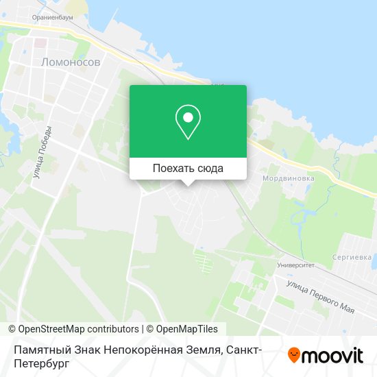 Карта Памятный Знак Непокорённая Земля