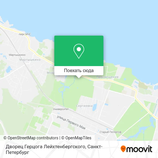 Карта Дворец Герцога Лейхтенбергского