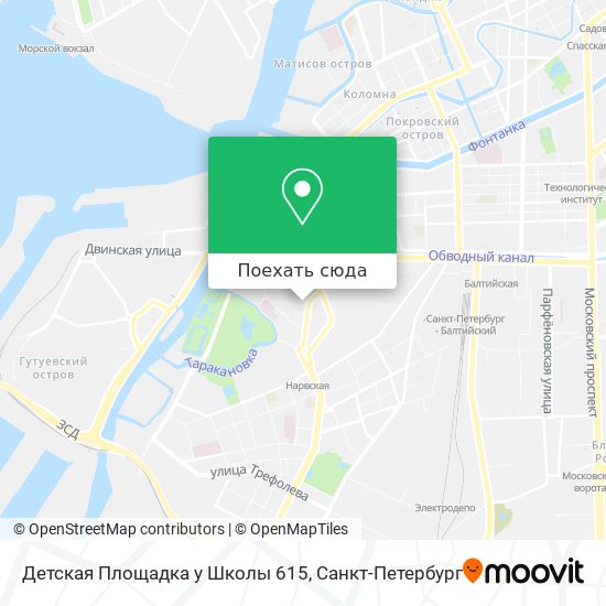 Карта Детская Площадка у Школы 615
