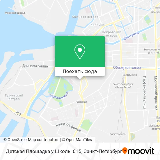 Карта Детская Площадка у Школы 615