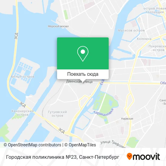 Карта Городская поликлиника №23