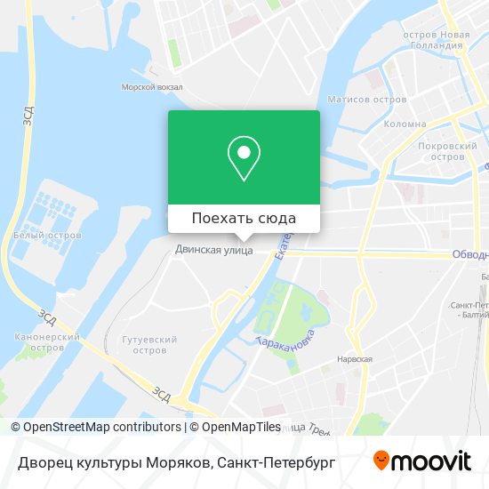 Карта Дворец культуры Моряков