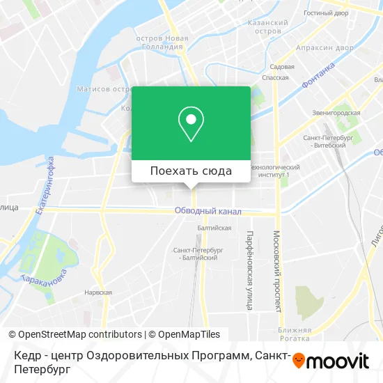Карта Кедр - центр Оздоровительных Программ