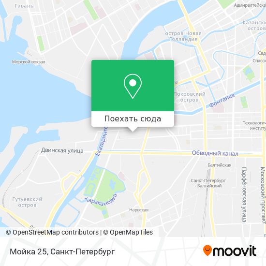 Карта Мойка 25