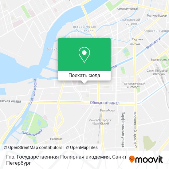 Карта Гпа, Государственная Полярная академия