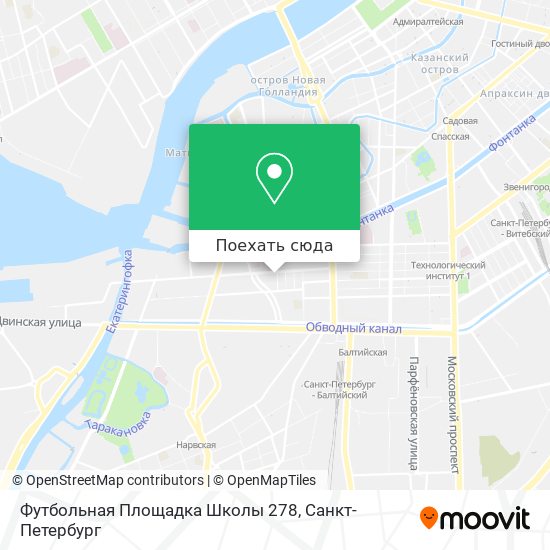 Карта Футбольная Площадка Школы 278