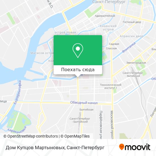 Карта Дом Купцов Мартыновых