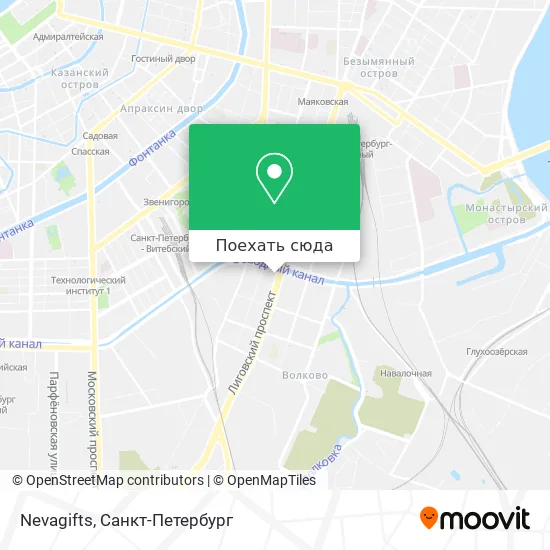 Карта Nevagifts