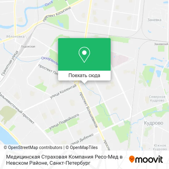 Карта Медицинская Страховая Компания Ресо-Мед в Невском Районе