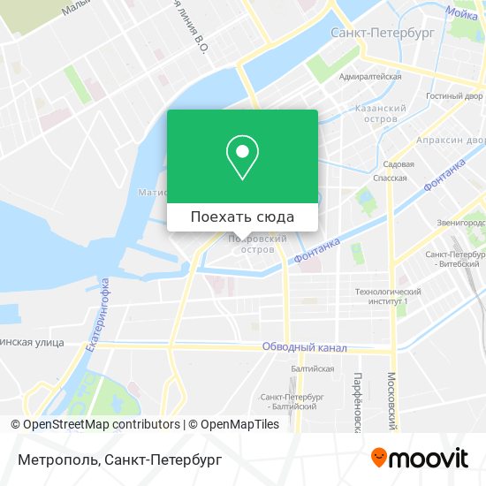 Карта Метрополь