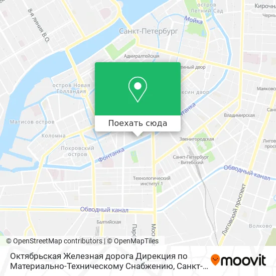 Карта Октябрьская Железная дорога Дирекция по Материально-Техническому Снабжению