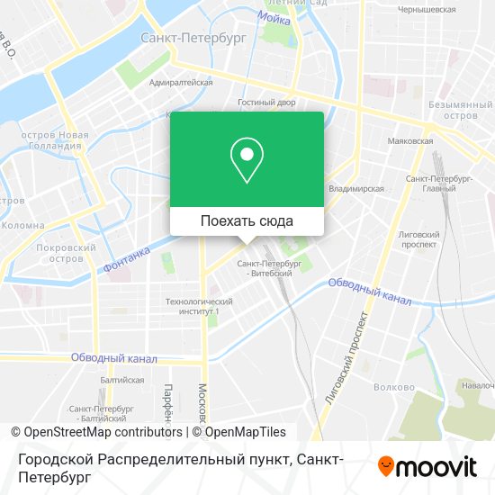 Карта Городской Распределительный пункт