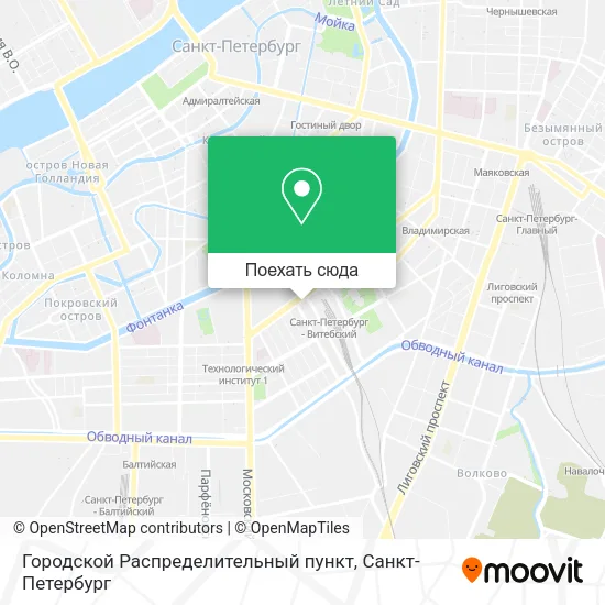 Карта Городской Распределительный пункт