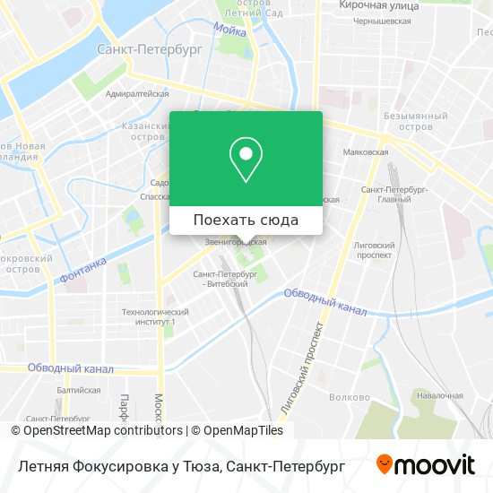 Карта Летняя Фокусировка у Тюза