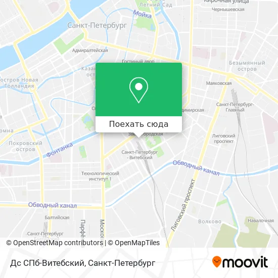 Карта Дс СПб-Витебский