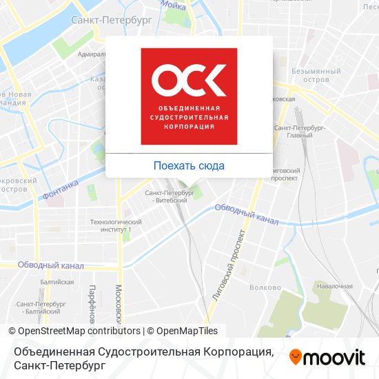Карта Объединенная Судостроительная Корпорация