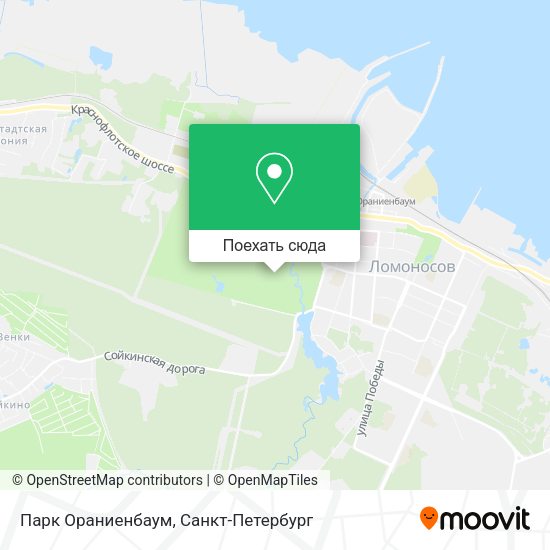 Карта Парк Ораниенбаум
