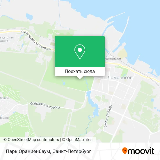 Карта Парк Ораниенбаум