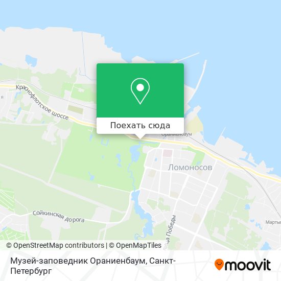 Карта Музей-заповедник Ораниенбаум