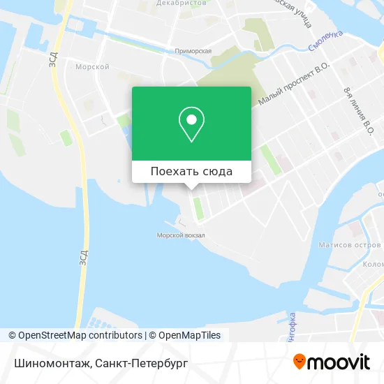Карта Шиномонтаж
