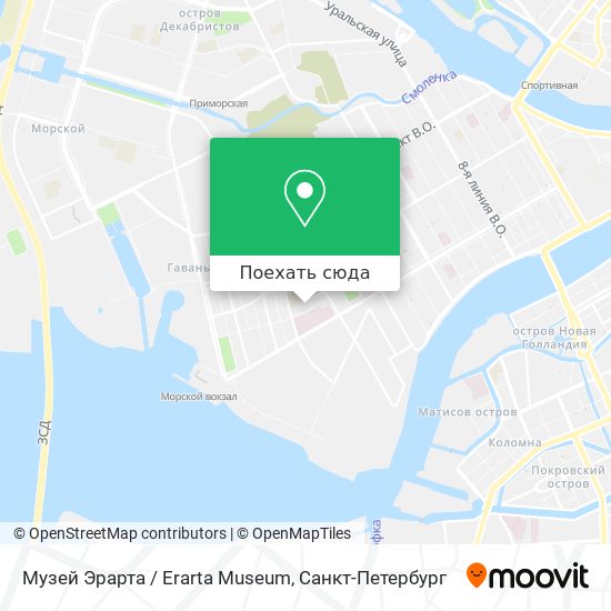 Карта Музей Эрарта / Erarta Museum