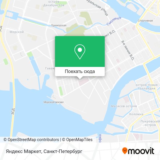 Карта Яндекс Маркет