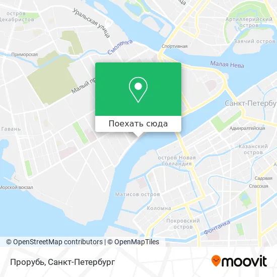 Карта Прорубь