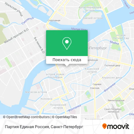 Карта Партия Единая Россия