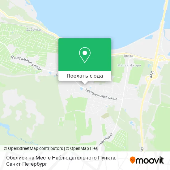 Карта Обелиск на Месте Наблюдательного Пункта