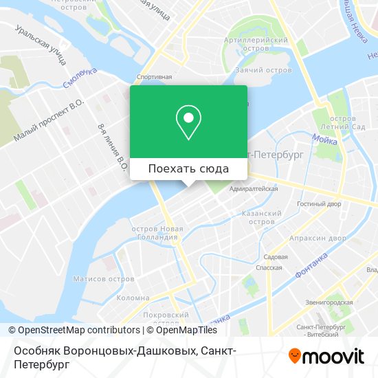 Карта Особняк Воронцовых-Дашковых