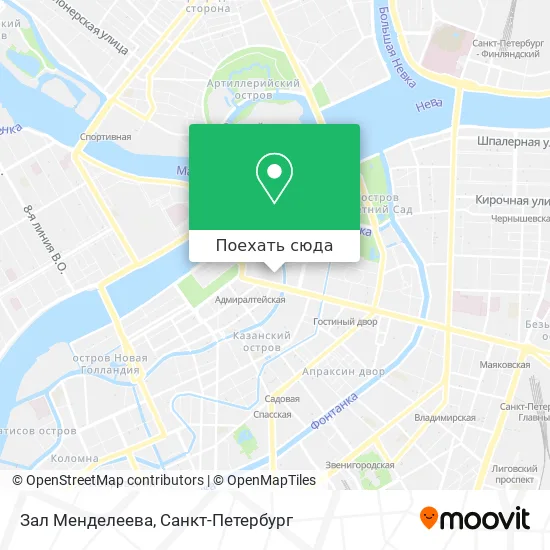 Карта Зал Менделеева