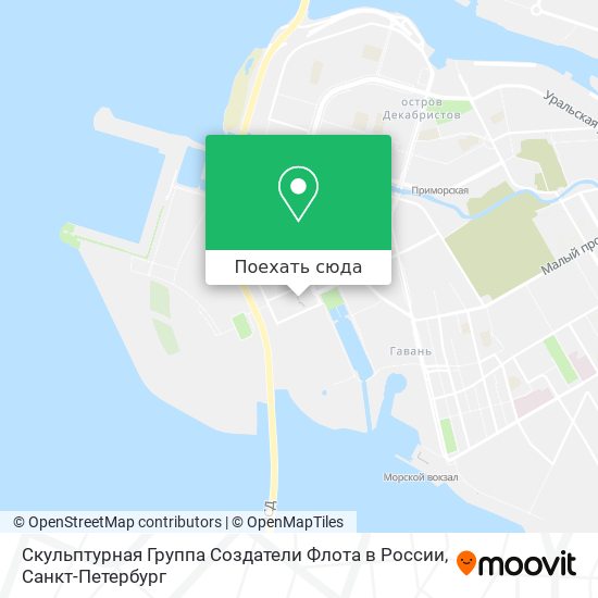 Карта Скульптурная Группа Создатели Флота в России