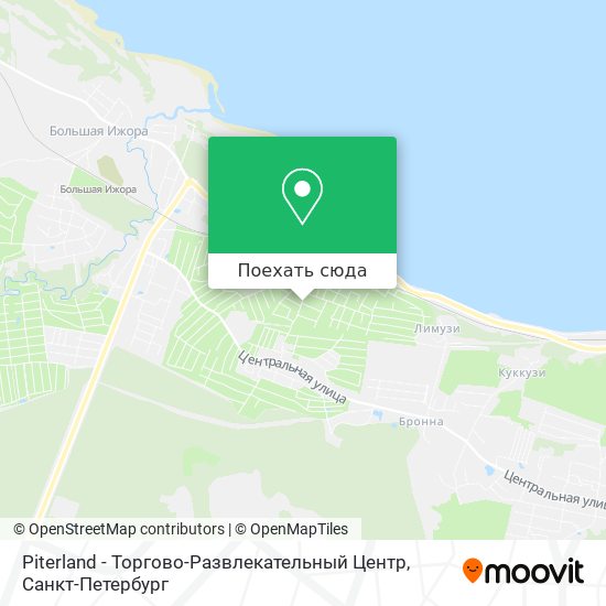 Карта Piterland - Торгово-Развлекательный Центр