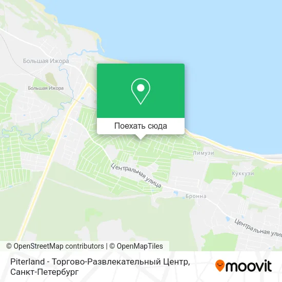 Карта Piterland - Торгово-Развлекательный Центр