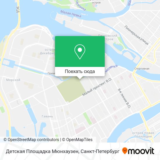 Карта Детская Площадка Мюнхаузен