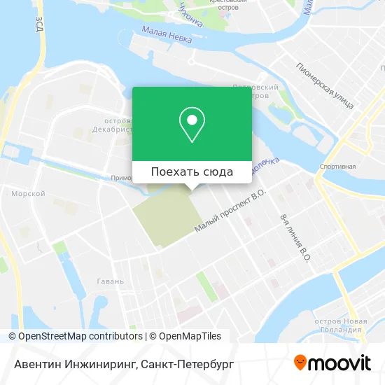Карта Авентин Инжиниринг