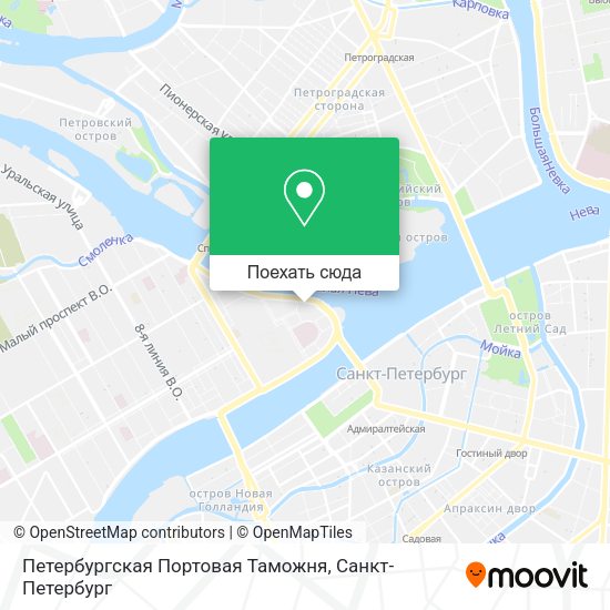 Карта Петербургская Портовая Таможня
