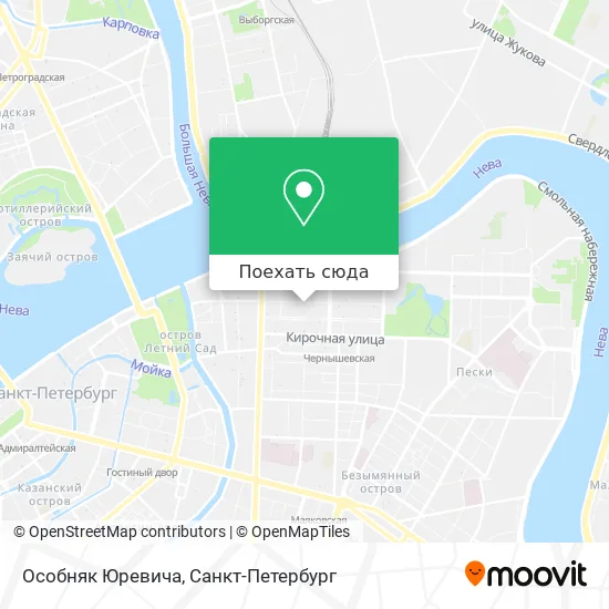 Карта Особняк Юревича