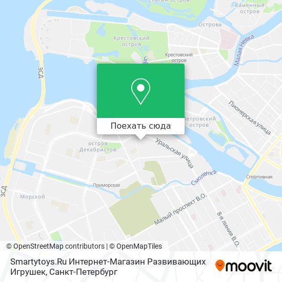 Карта Smartytoys.Ru Интернет-Магазин Развивающих Игрушек