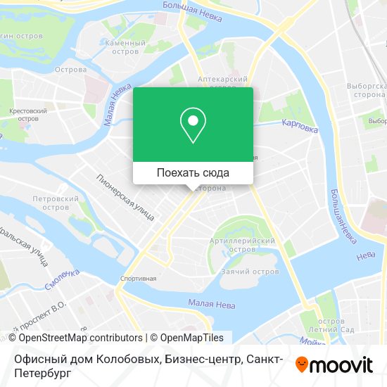 Карта Офисный дом Колобовых, Бизнес-центр