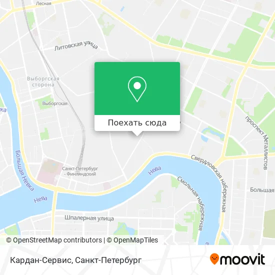 Карта Кардан-Сервис