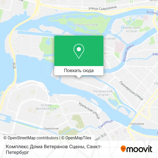 Карта Комплекс Дома Ветеранов Сцены