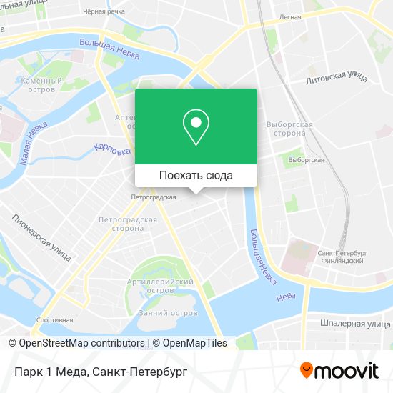 Карта Парк 1 Меда