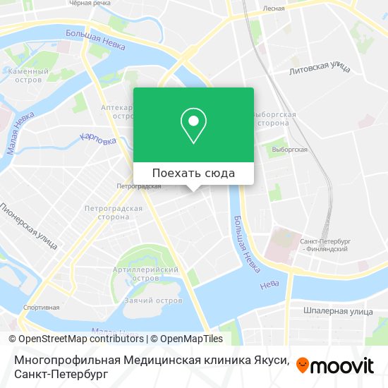 Карта Многопрофильная Медицинская клиника Якуси