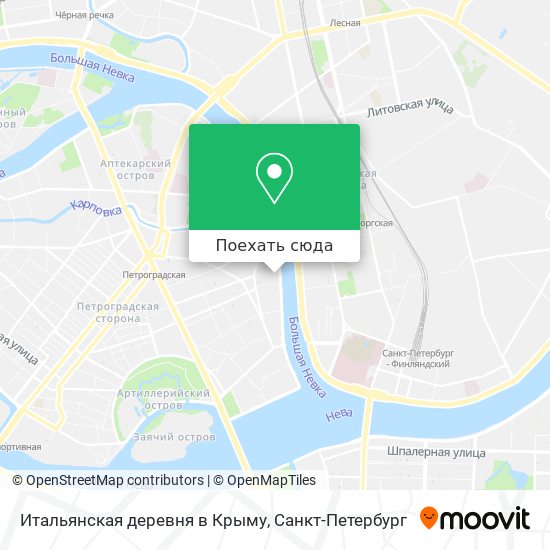 Карта Итальянская деревня в Крыму