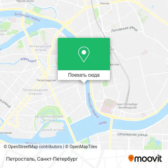Карта Петросталь