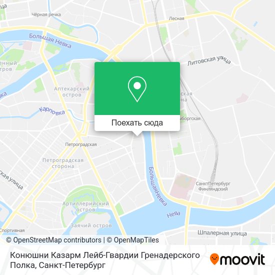 Карта Конюшни Казарм Лейб-Гвардии Гренадерского Полка