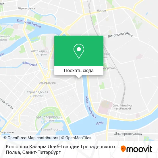 Карта Конюшни Казарм Лейб-Гвардии Гренадерского Полка